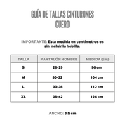 CINTURÓN LAZO CUERO CAFÉ