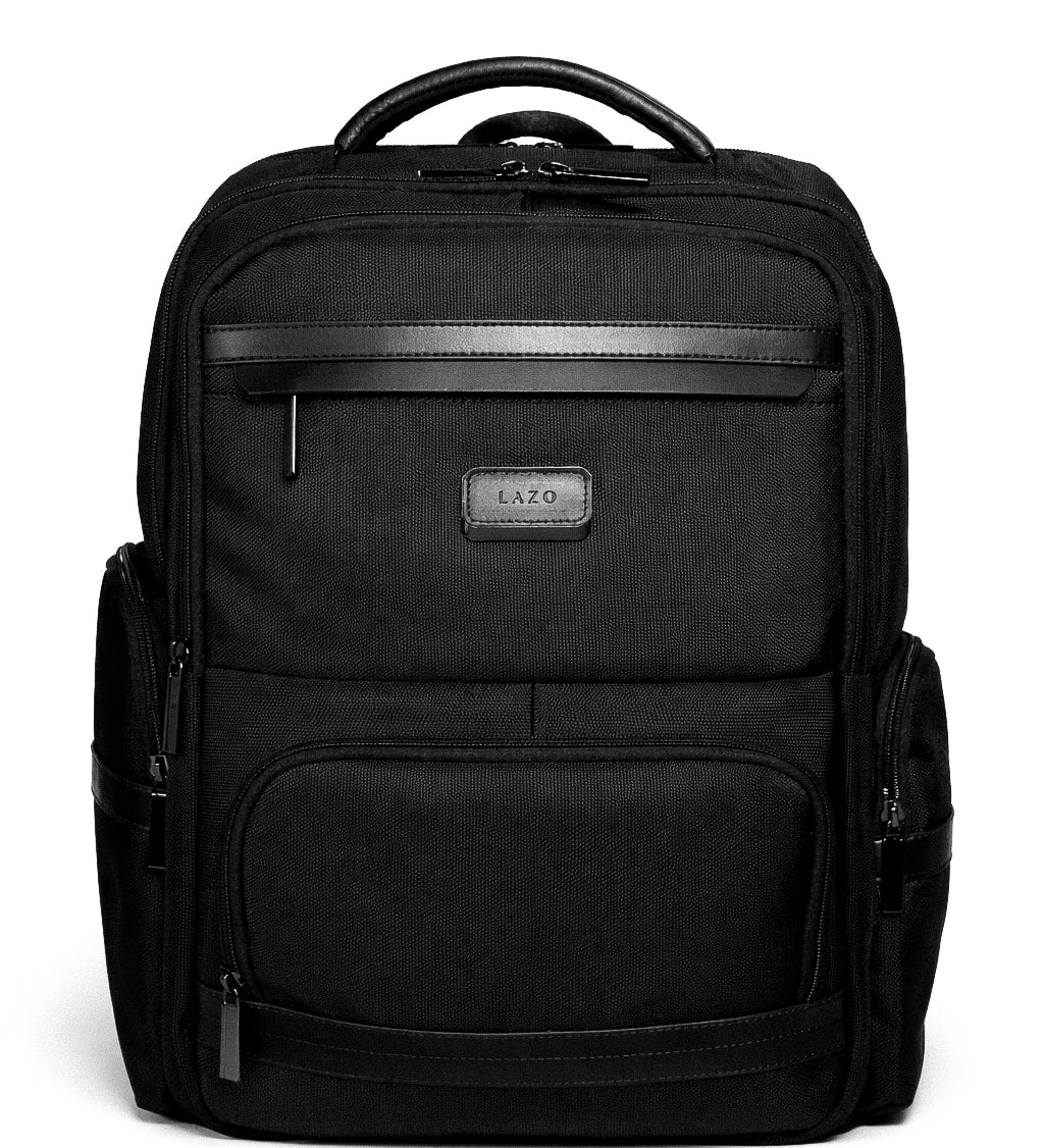 Morral negro en lona paara hombre ideal para ir al trabajo o de viaje
