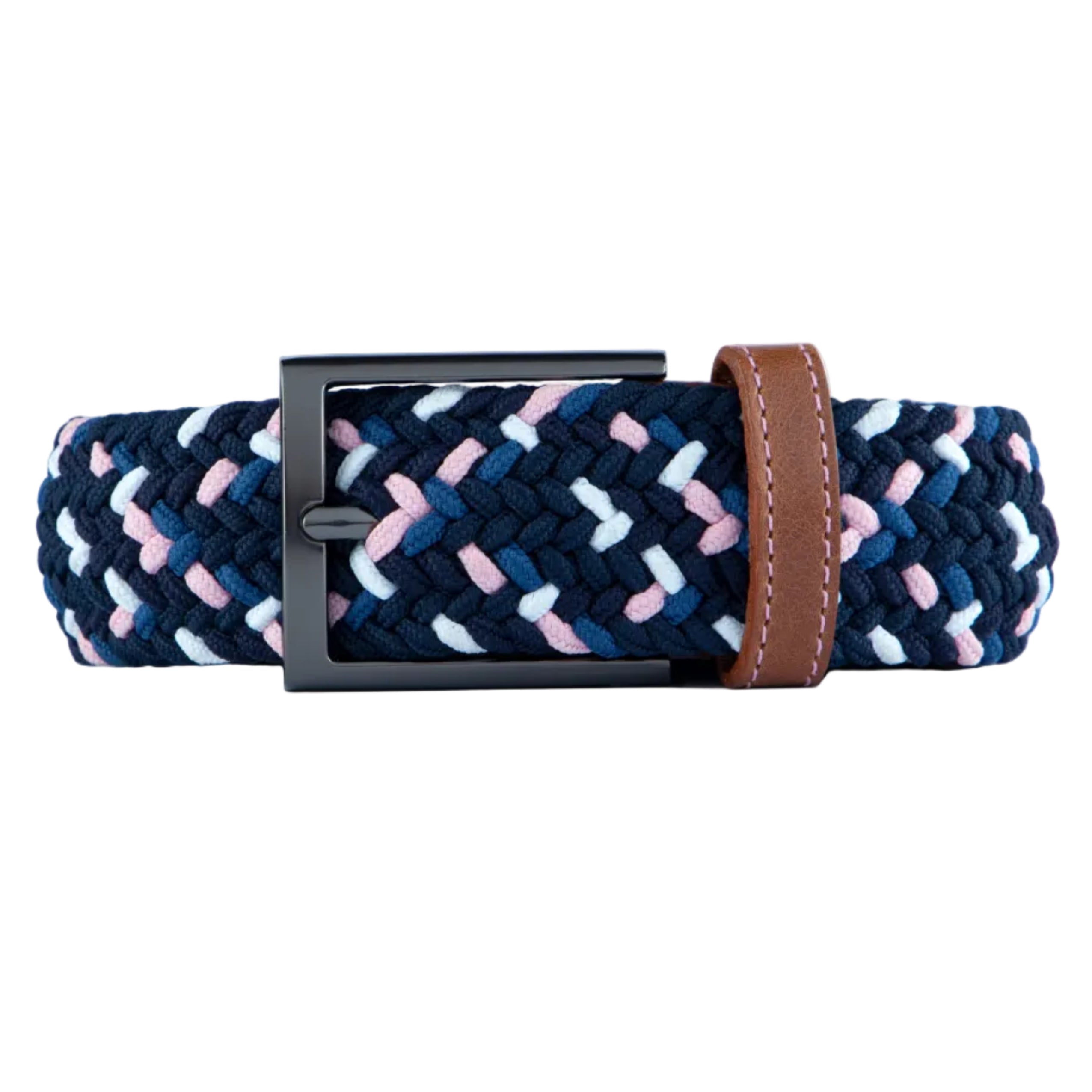 Cinturon trenzado azul para hombre ideal para regalo, a oficina o un dia casual