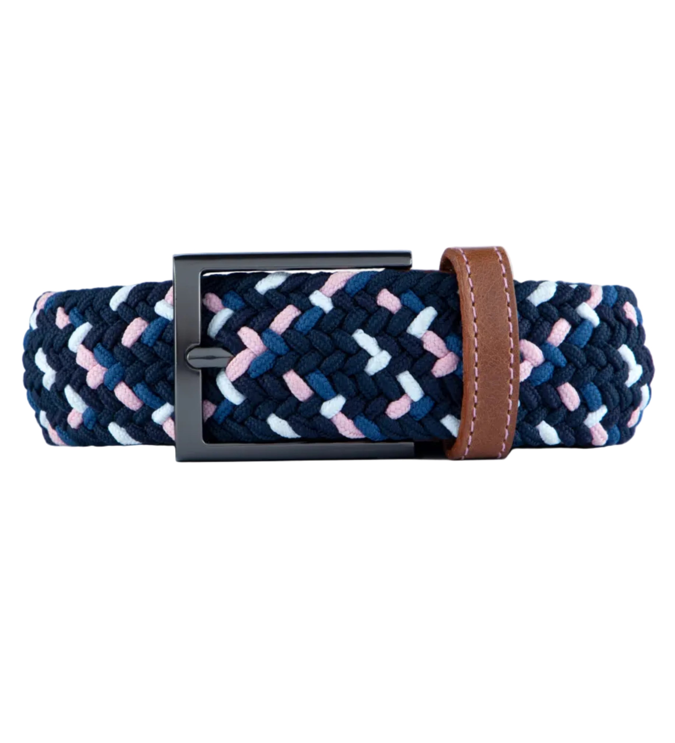 Cinturon trenzado azul para hombre ideal para regalo, a oficina o un dia casual