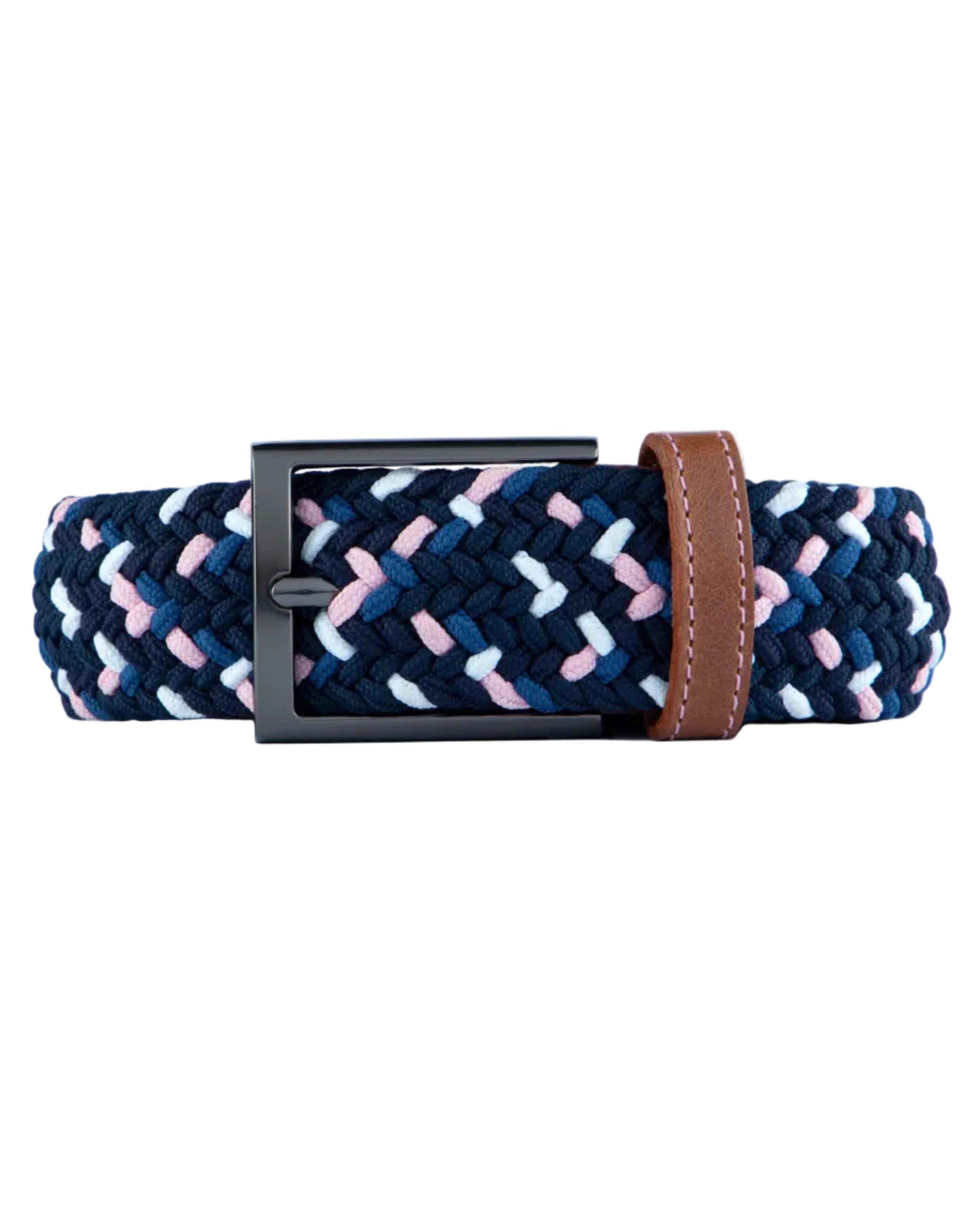 Cinturon trenzado azul para hombre ideal para regalo, a oficina o un dia casual