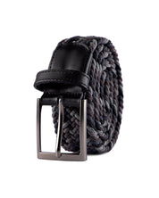 Cinturon trenzado para hombre gris para hombre ideal para regalo, la oficina o un dia casual