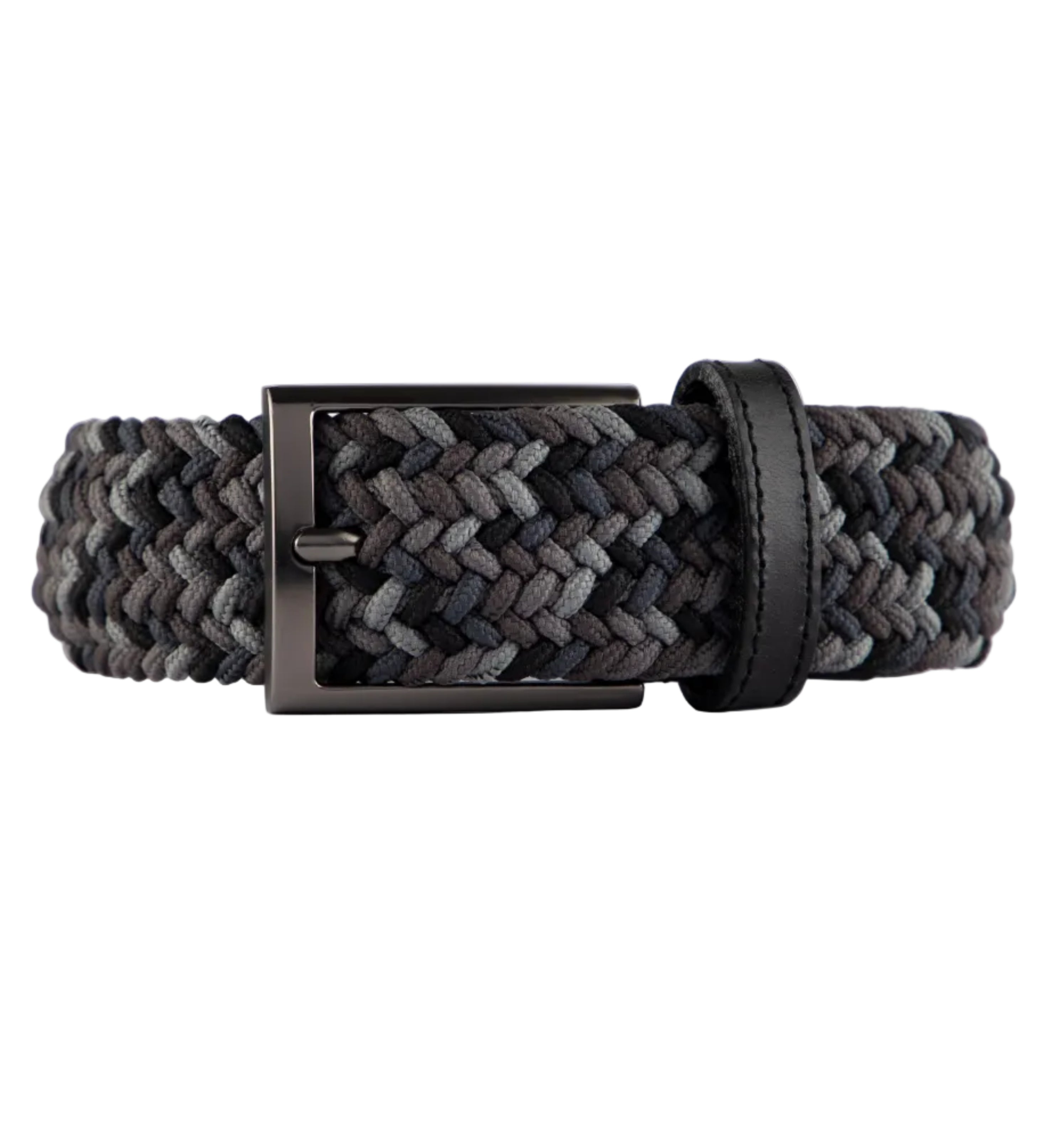 Cinturon trenzado para hombre gris para hombre ideal para regalo, la oficina o un dia casual