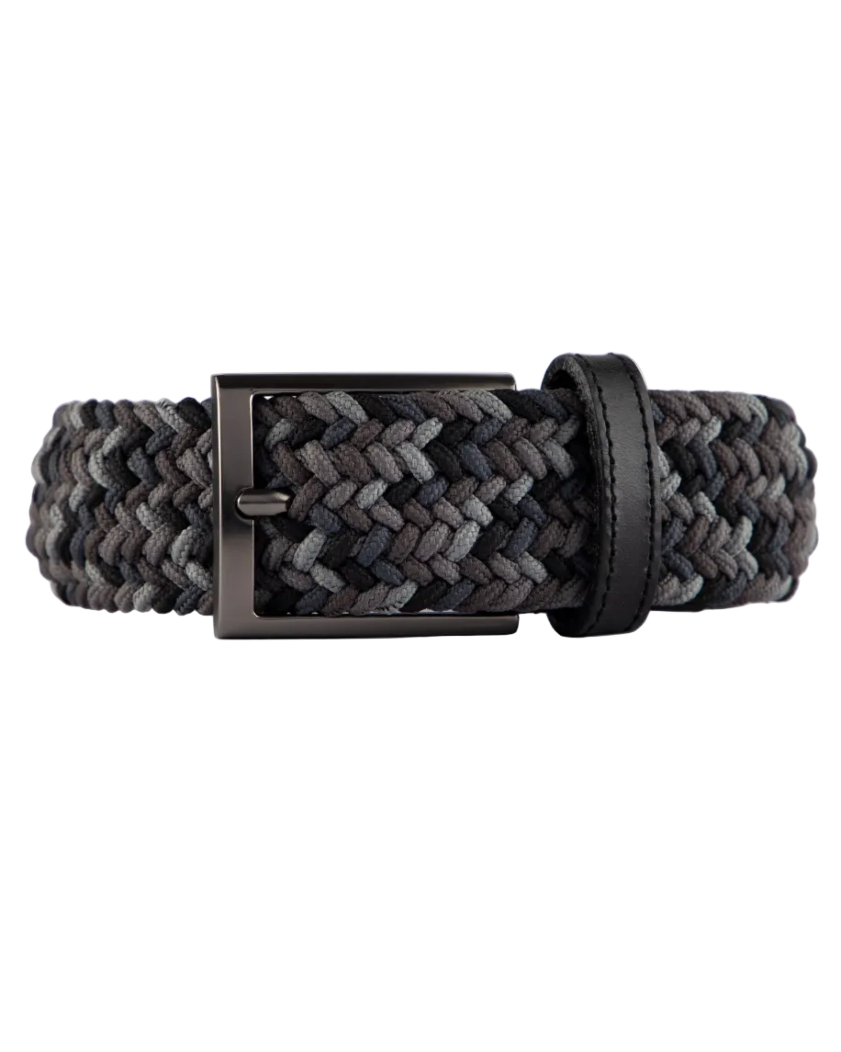 Cinturon trenzado para hombre gris para hombre ideal para regalo, la oficina o un dia casual
