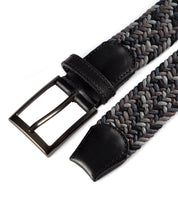 Cinturon trenzado para hombre gris para hombre ideal para regalo, la oficina o un dia casual