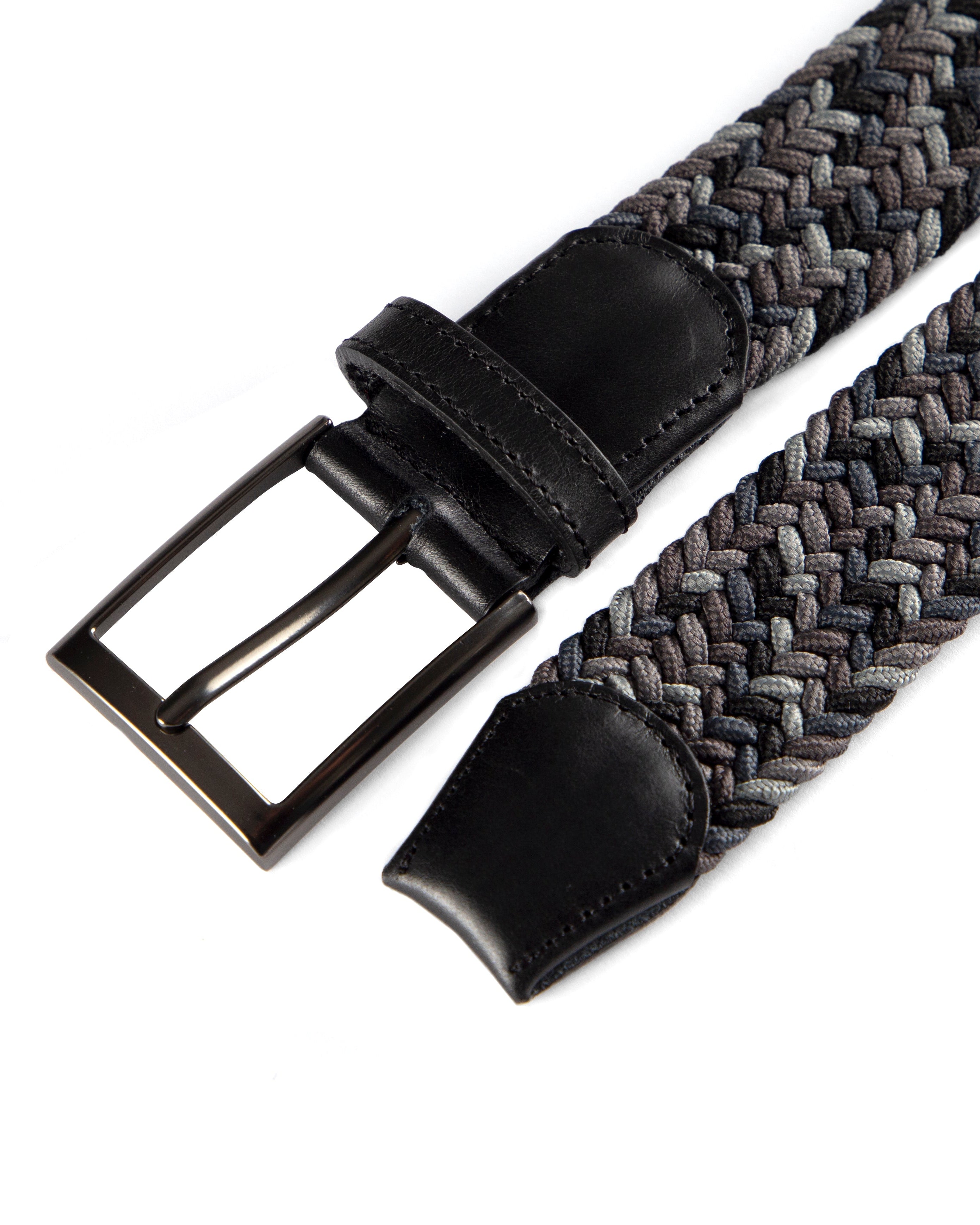 Cinturon trenzado para hombre gris para hombre ideal para regalo, la oficina o un dia casual
