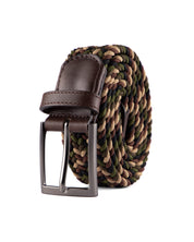 Cinturon trenzado camuflado para hombre ideal para regalo, la oficina o un dia casual