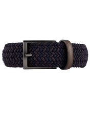 Cinturon trenzado para hombre cafe y azul para hombre ideal para regalo, la oficina o un dia casual